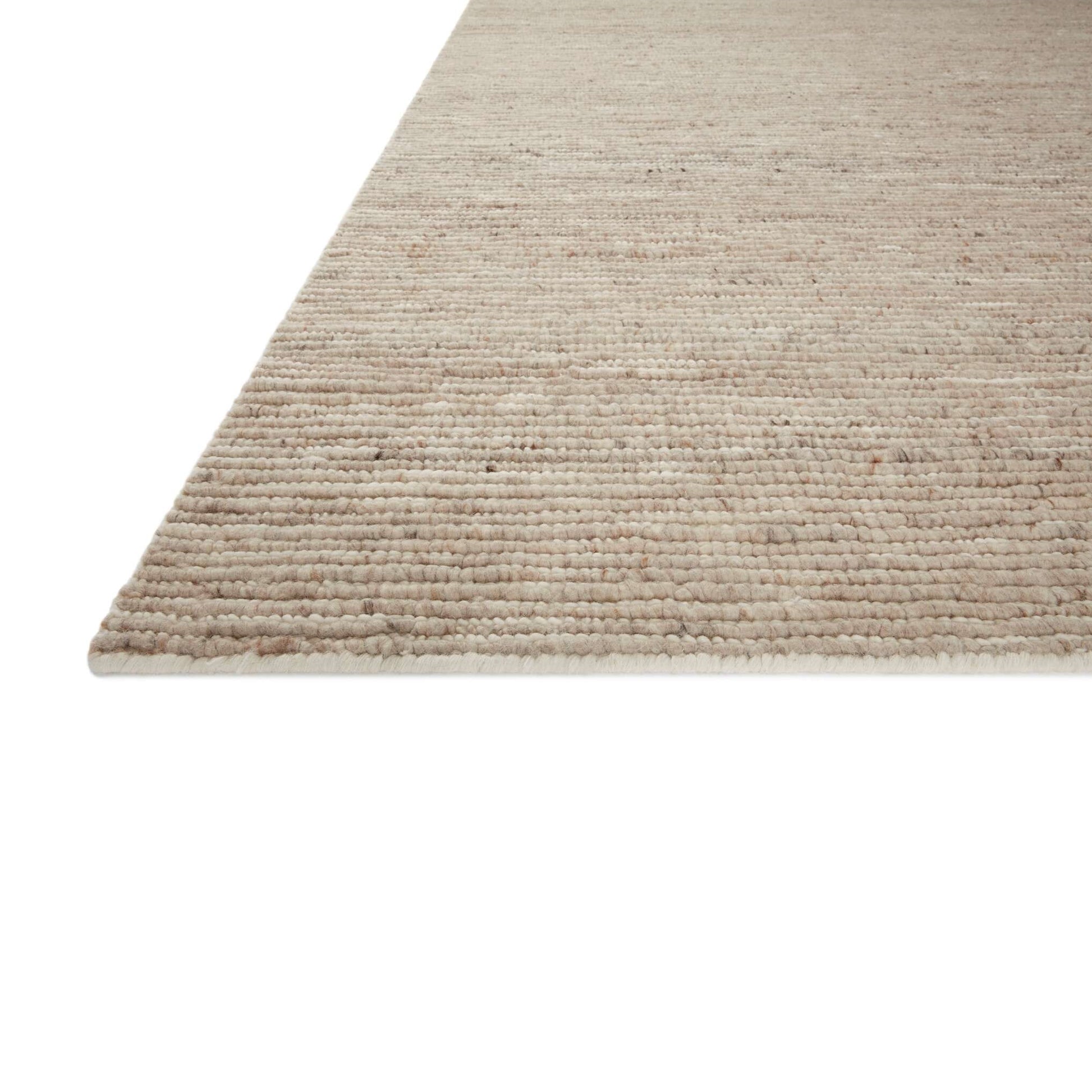 Ava Natural Ivory Rug close up of corner of rug