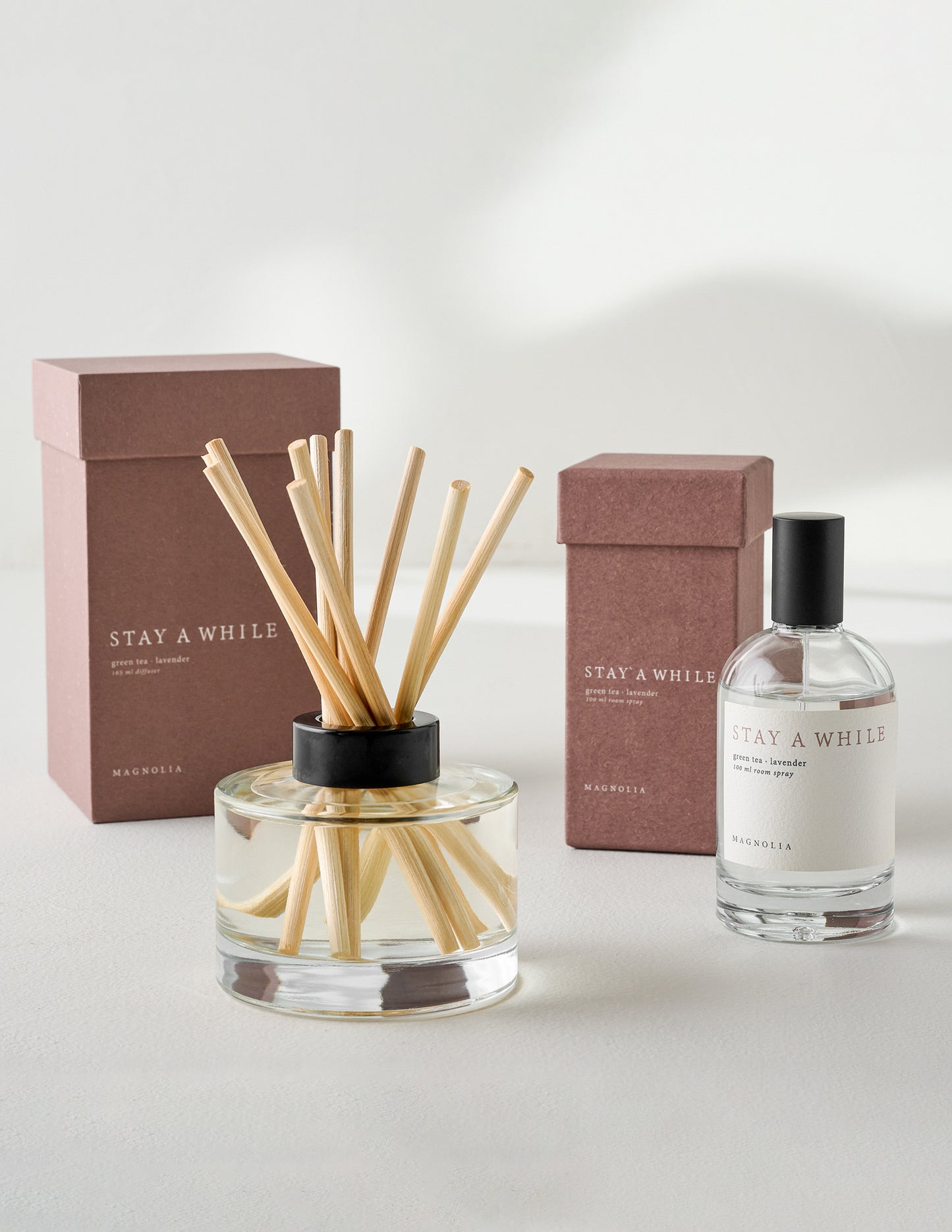 Stay a While Room Spray and diffuser