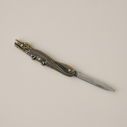 Alligator Brass Knife