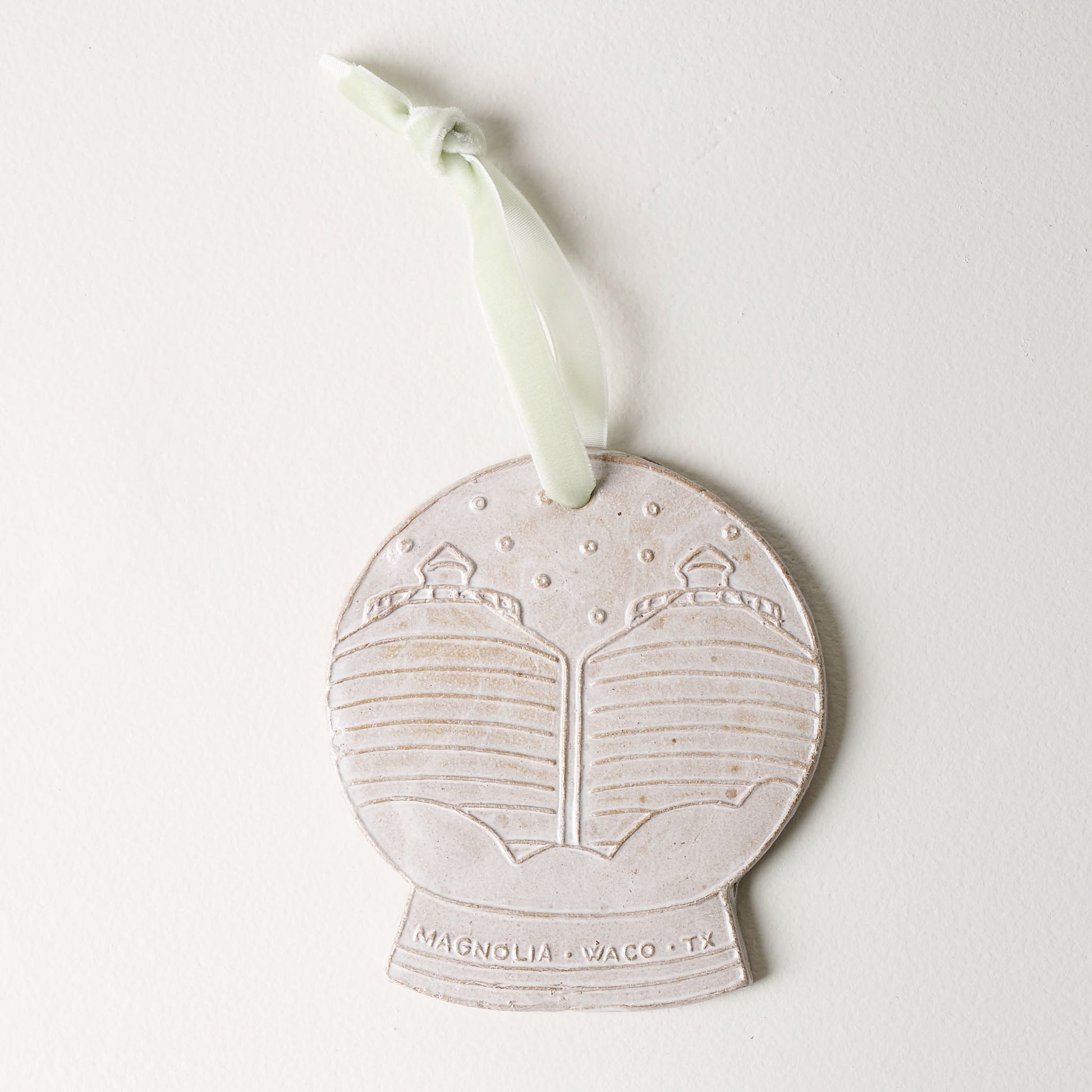 Silos Snow Globe Ceramic Ornament