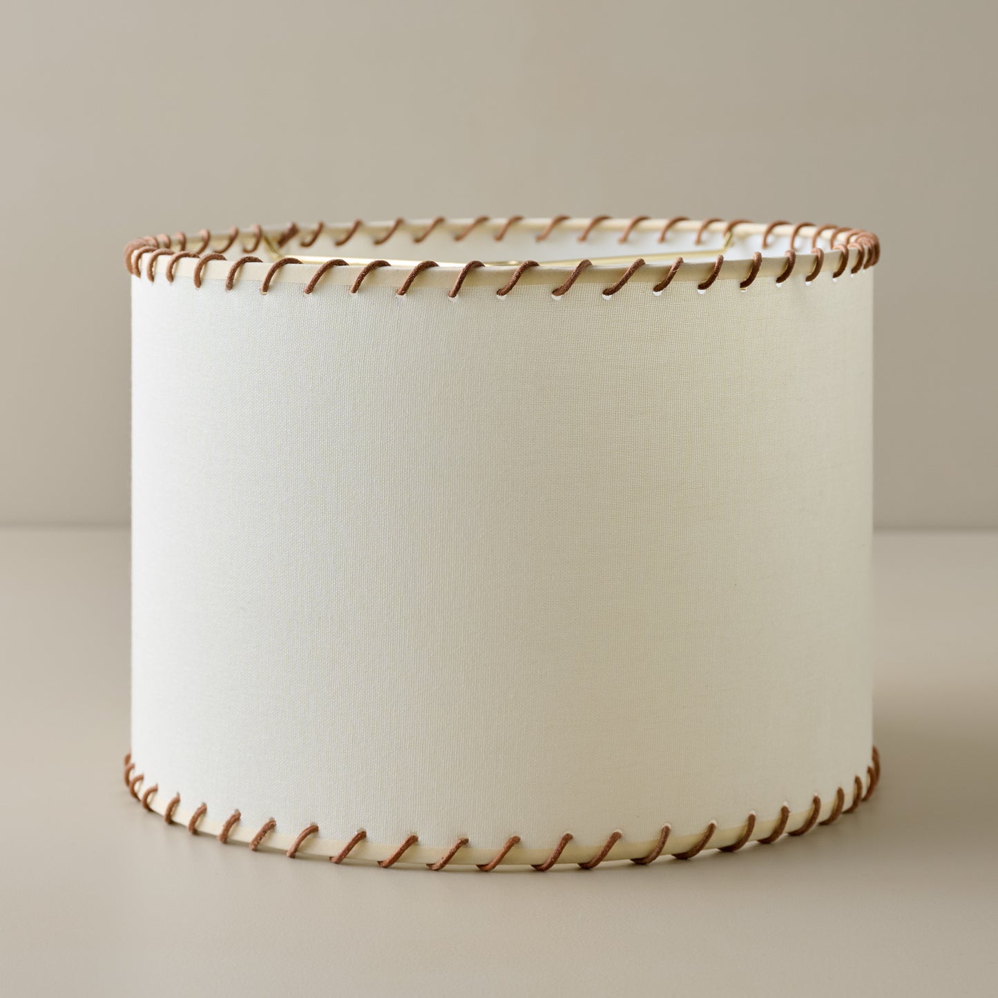 Whipstitch Drum Shade