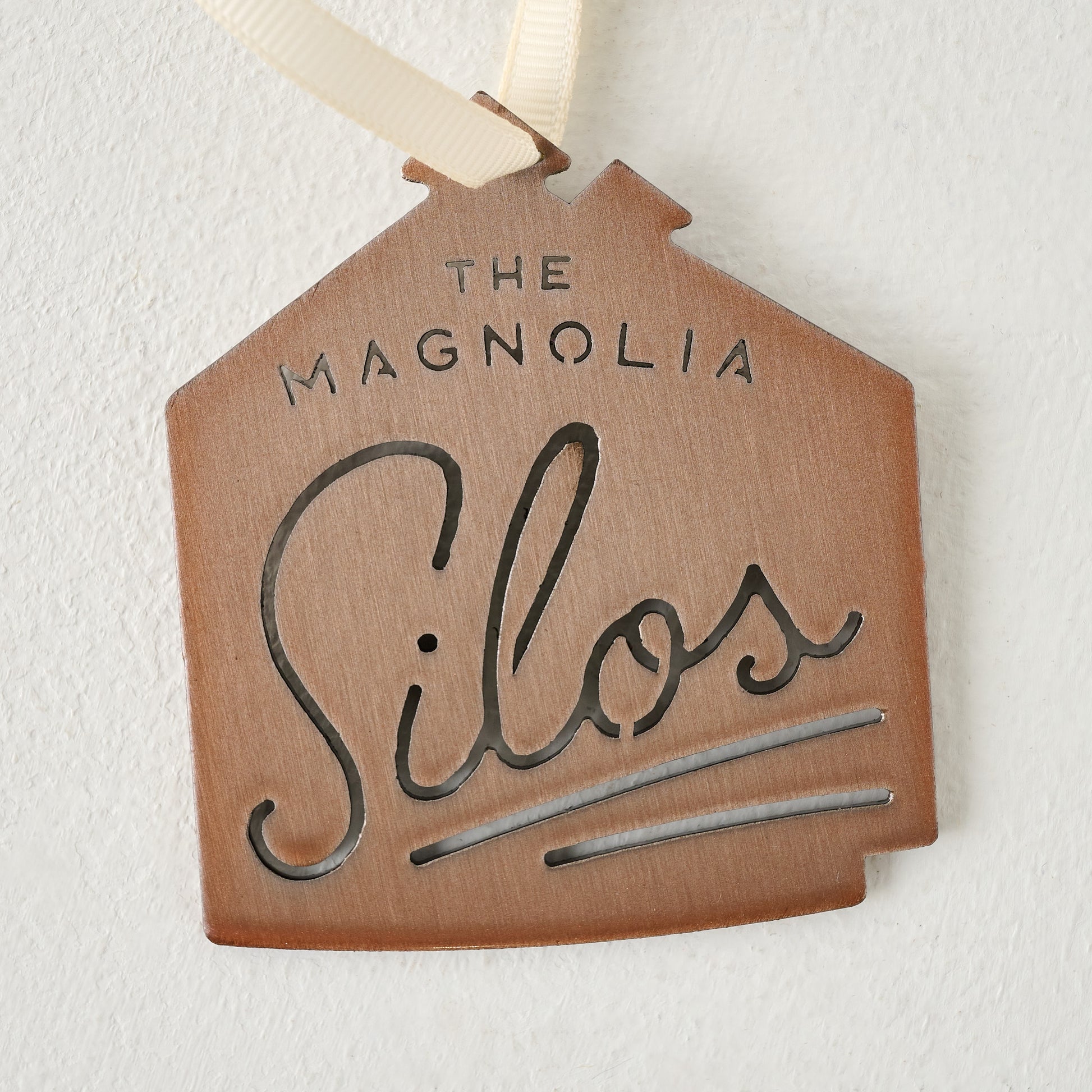 Magnolia Silos Penny Dust Ornament up close