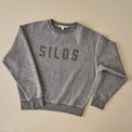 Silos Applique Charcoal Cozy Fleece