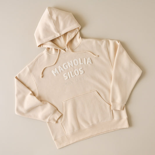 Magnolia Silos Chenille Ivory Soft Fleece Hoodie