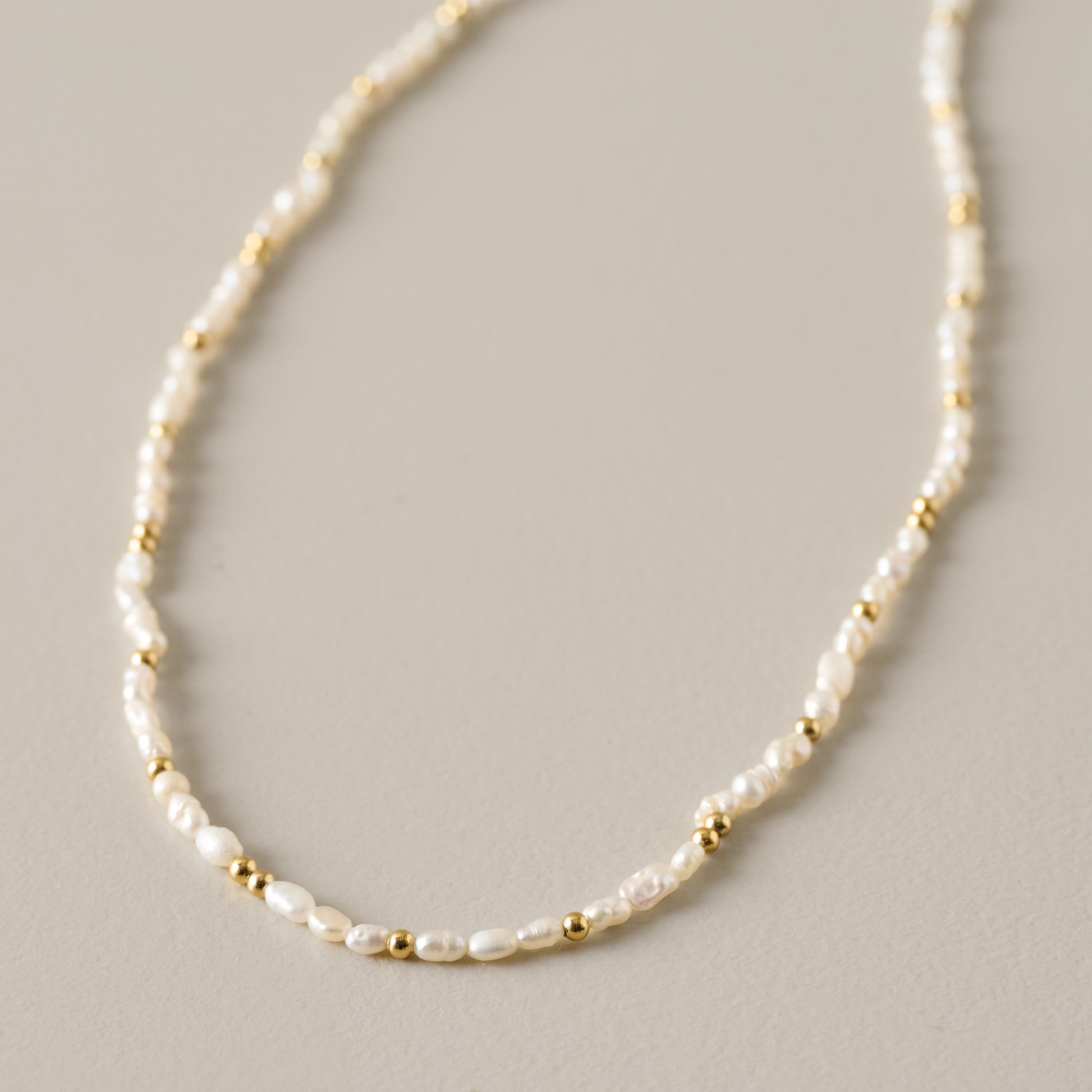Small Golden Hour Pearl Necklace