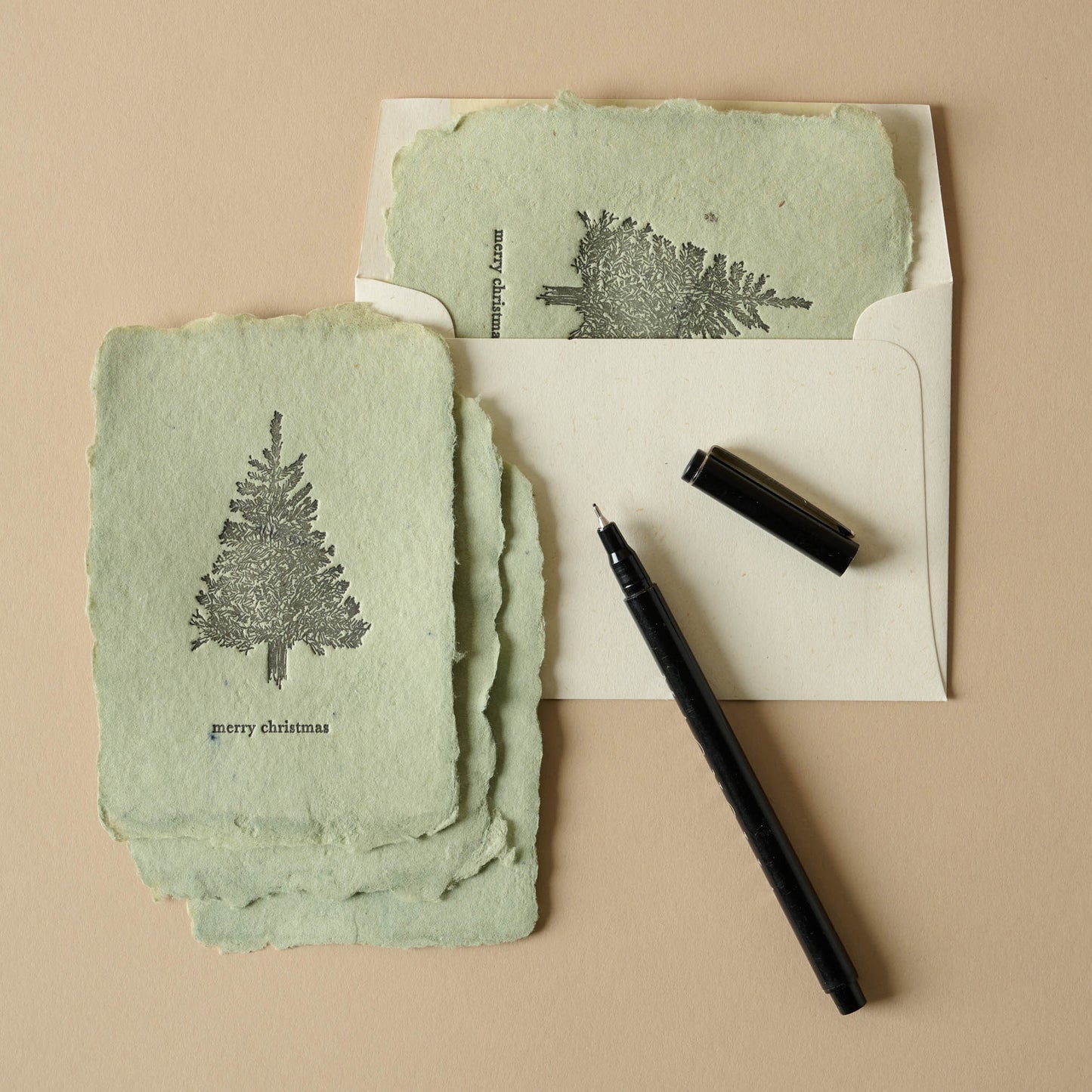 Merry Christmas Tree Card Set