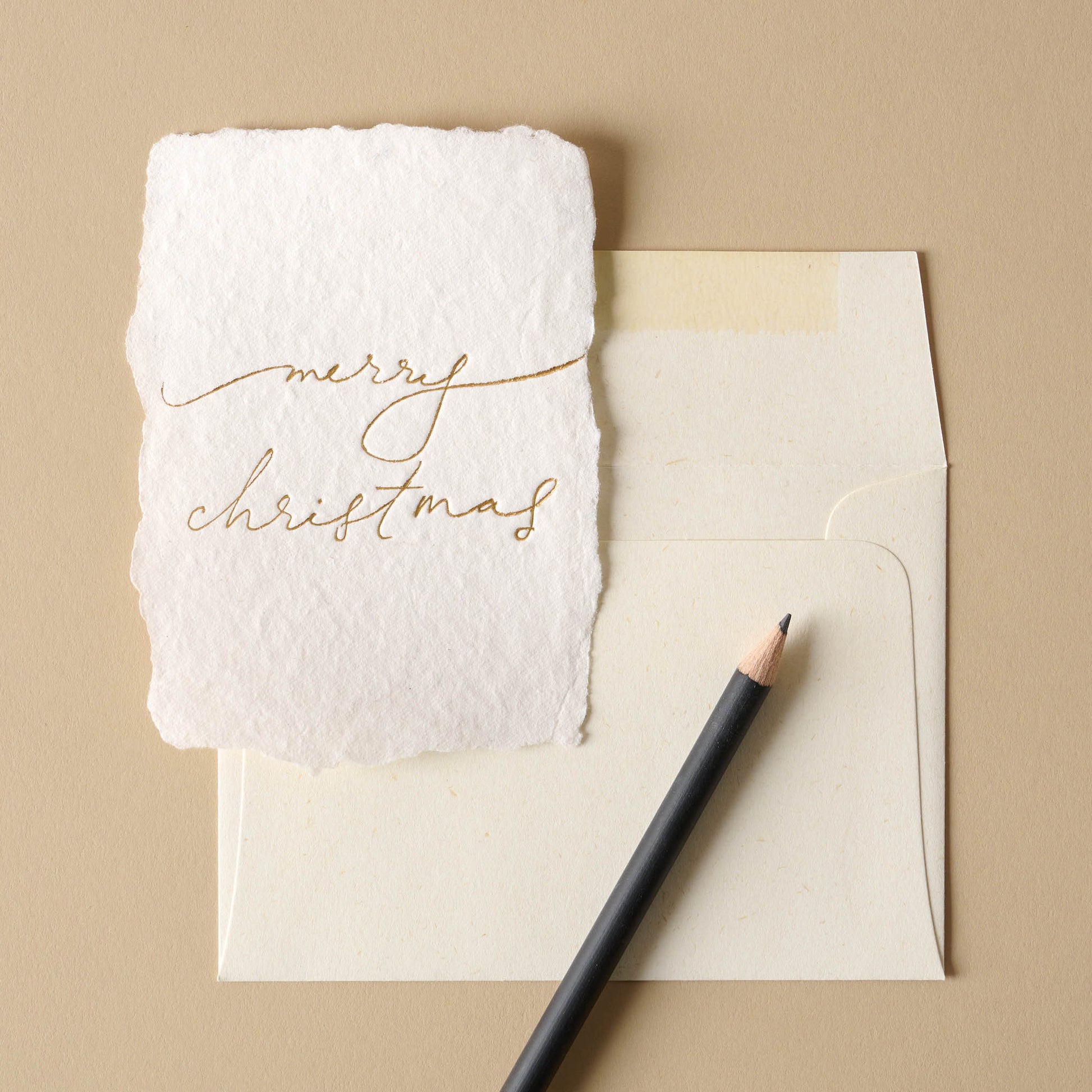 Merry Christmas Card Set with pencil