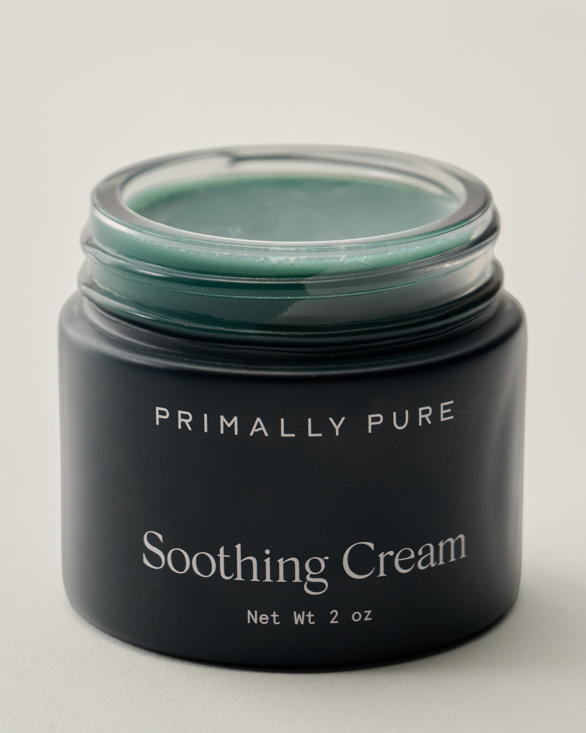 Primally Pure Soothing Cream lid off