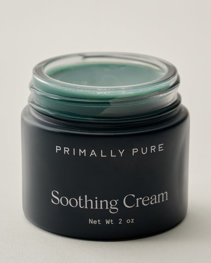 Primally Pure Soothing Cream lid off