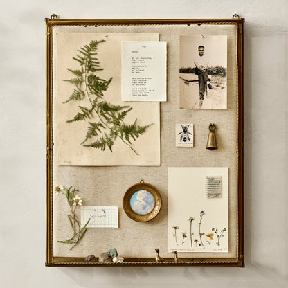 Your Story Brass Display Cabinet shown styled