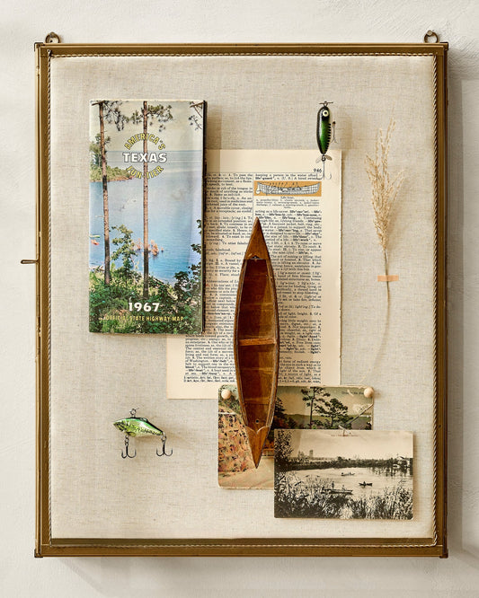 Your Story Brass Display Cabinet shown styled
