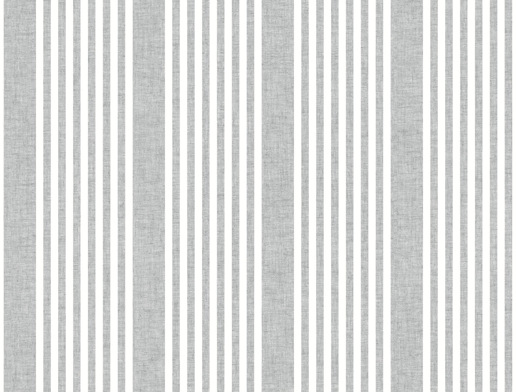 French Linen Stripe Wallpaper in charcoal
