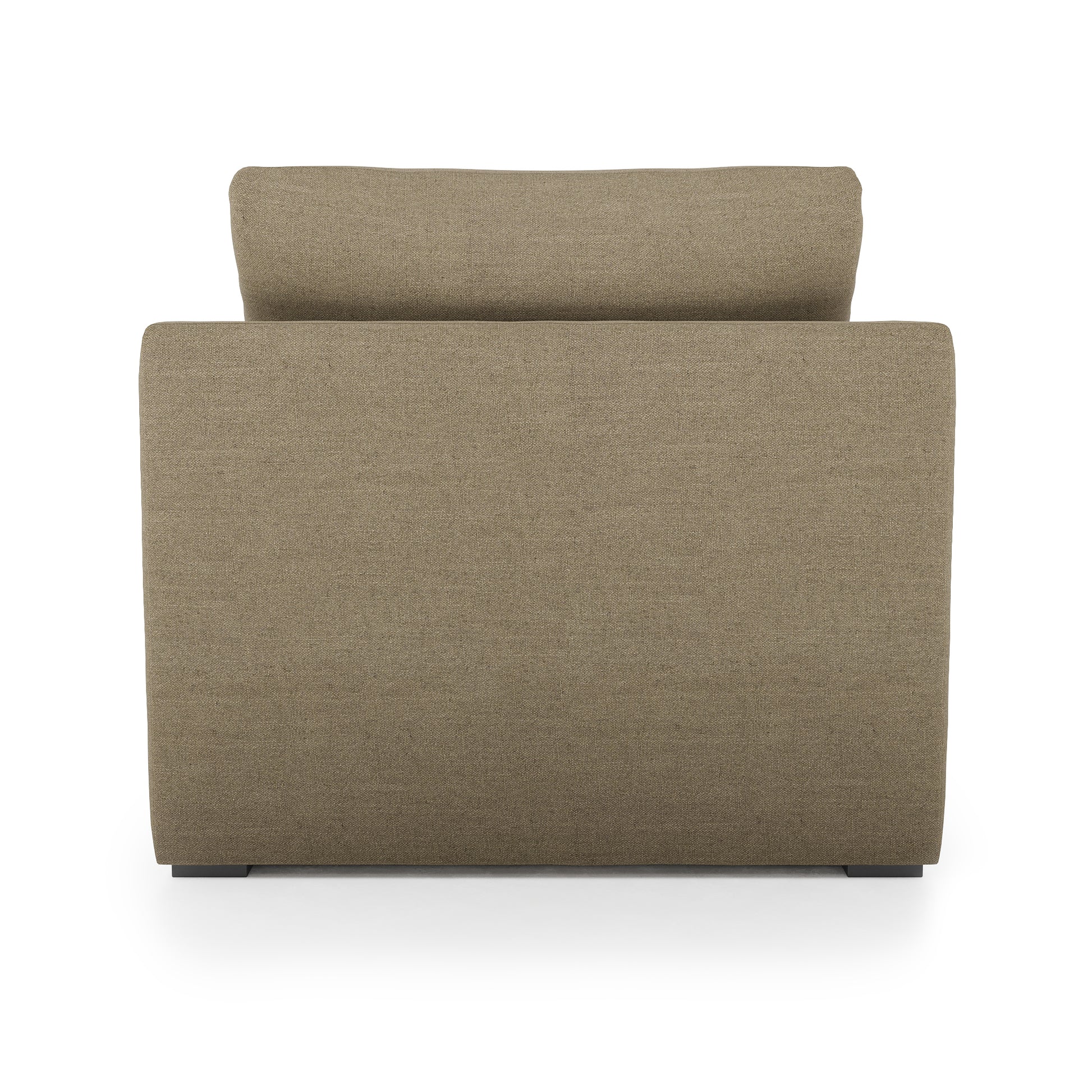 Serene Chair - mocha linen back view