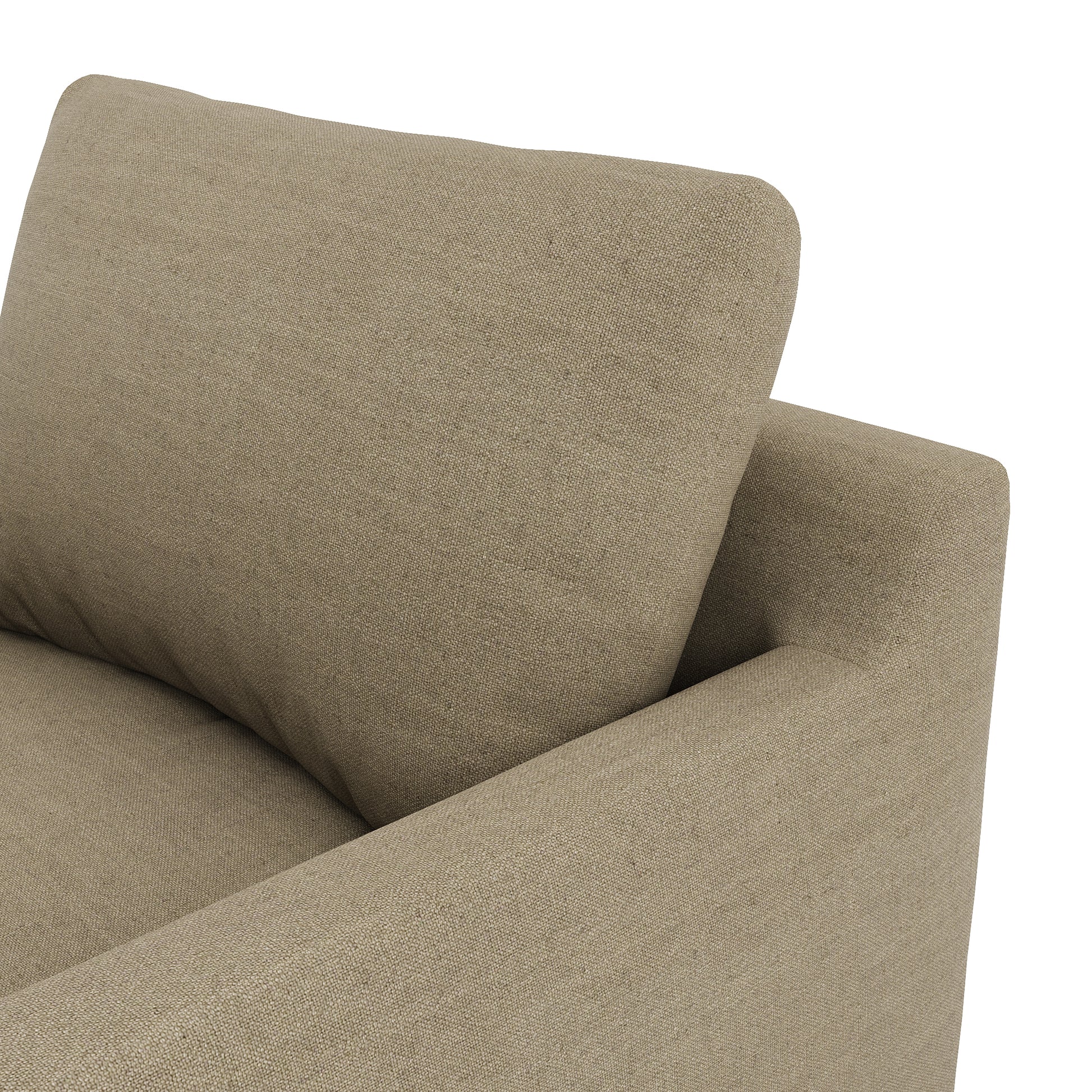Serene Chair - mocha linen close up