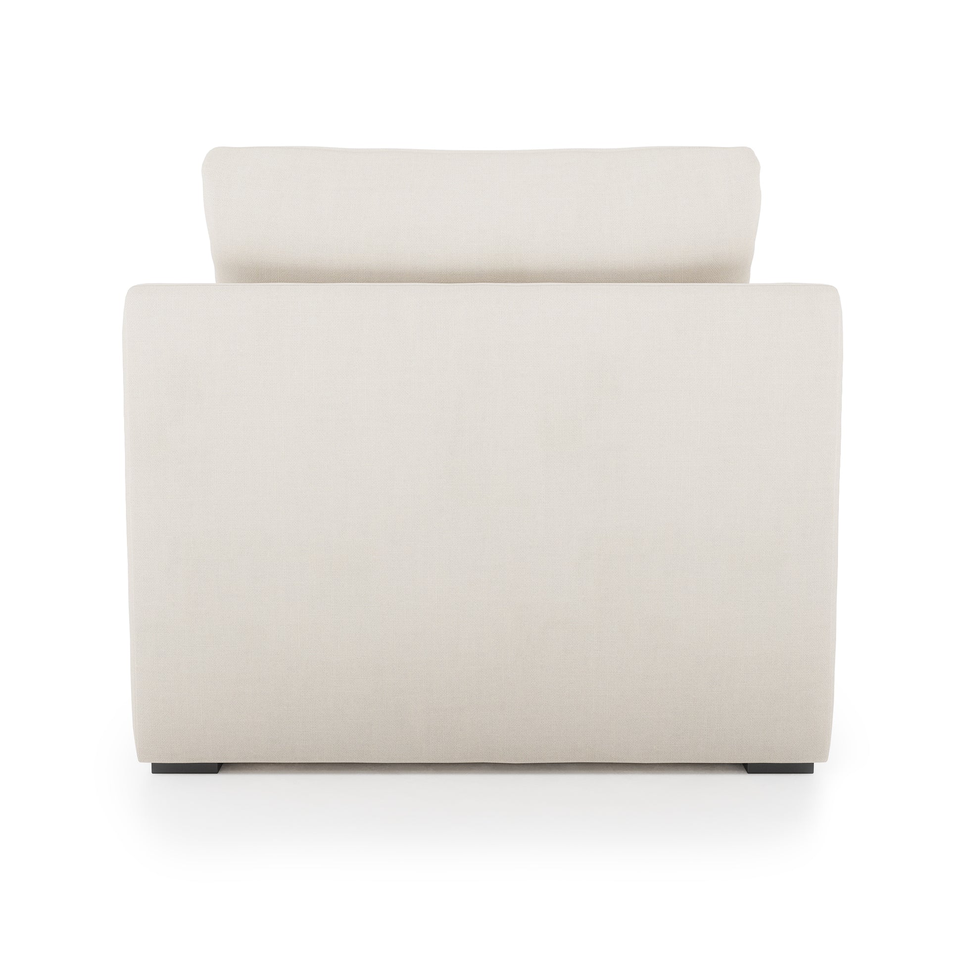 Serene Chair - ivory linen back view