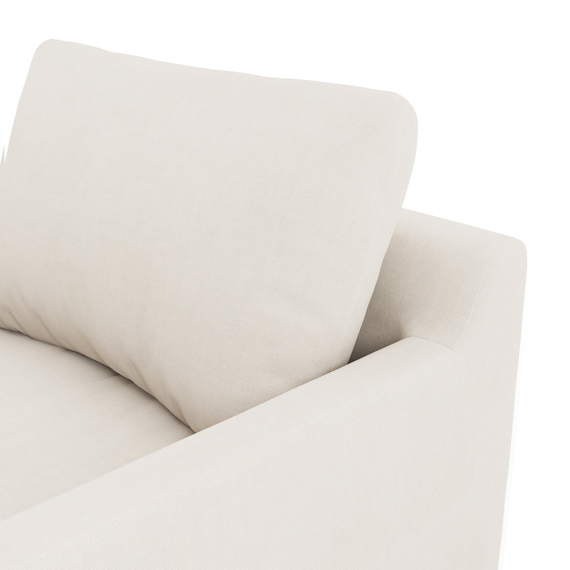 Serene Chair - ivory linen close up