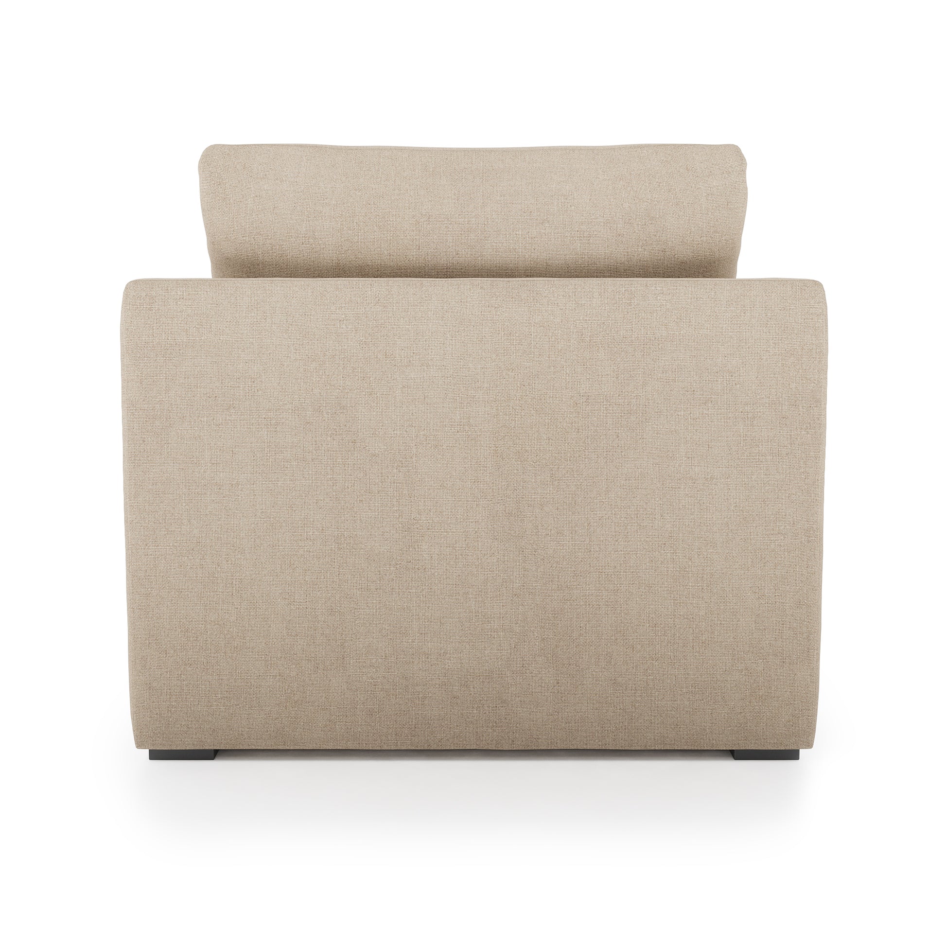 Serene Chair - natural linen back view