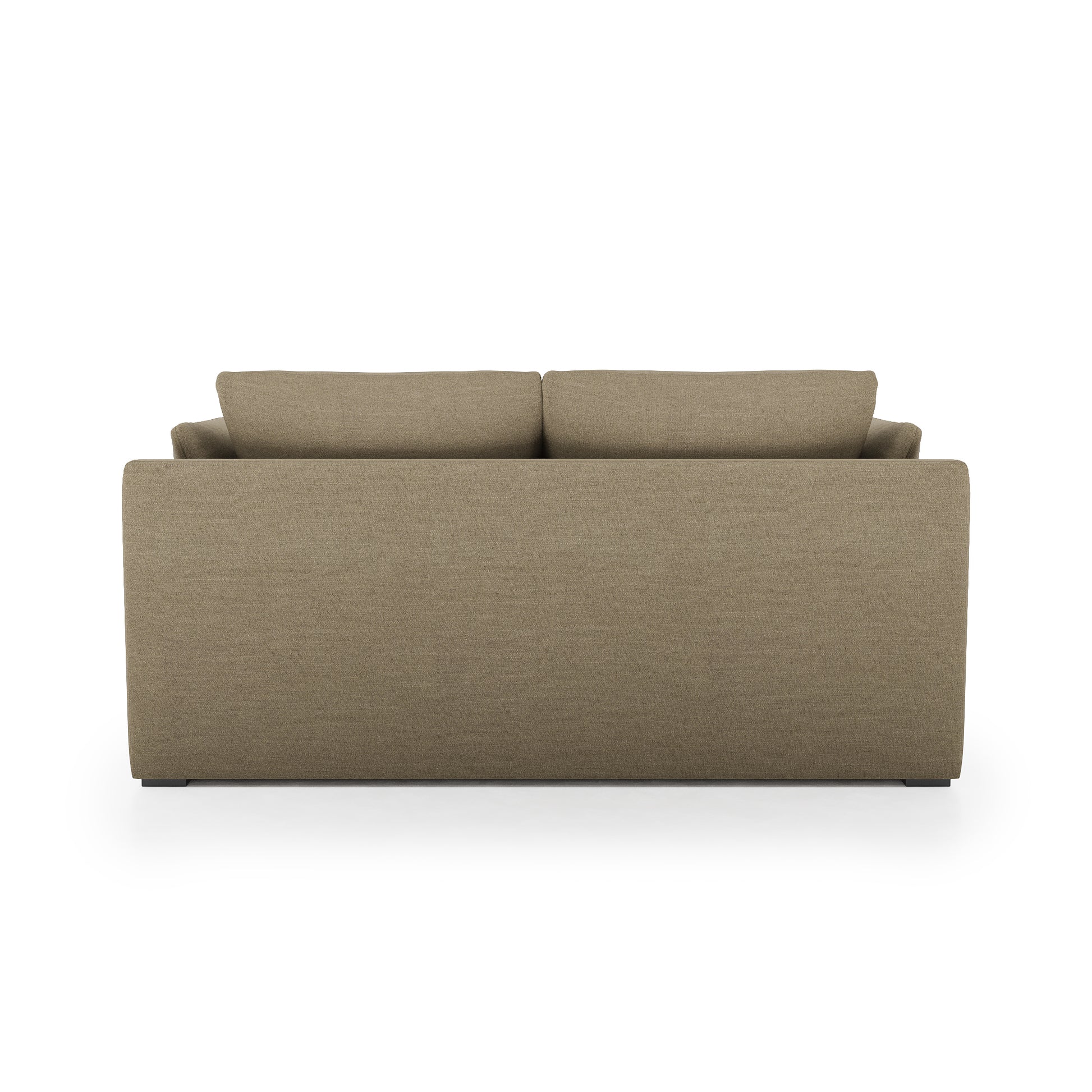 Serene Sofa mocha linen back view