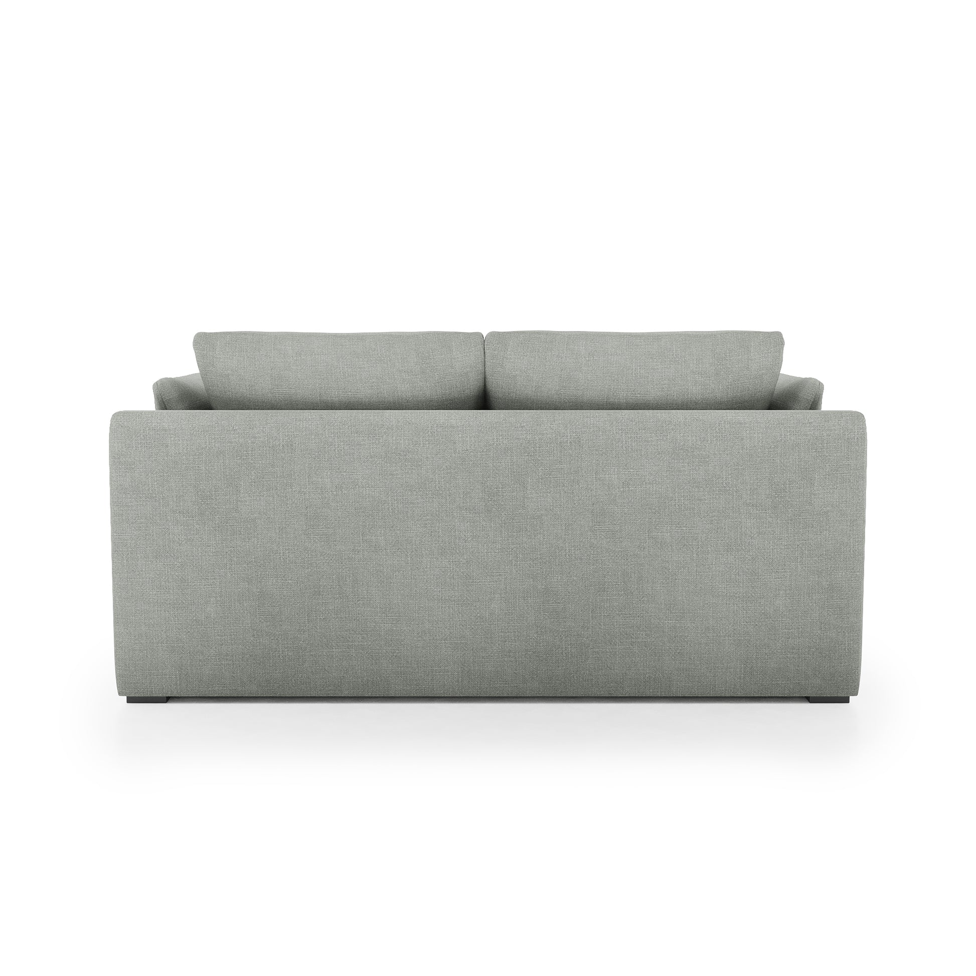 Serene Sofa dove grey linen back view