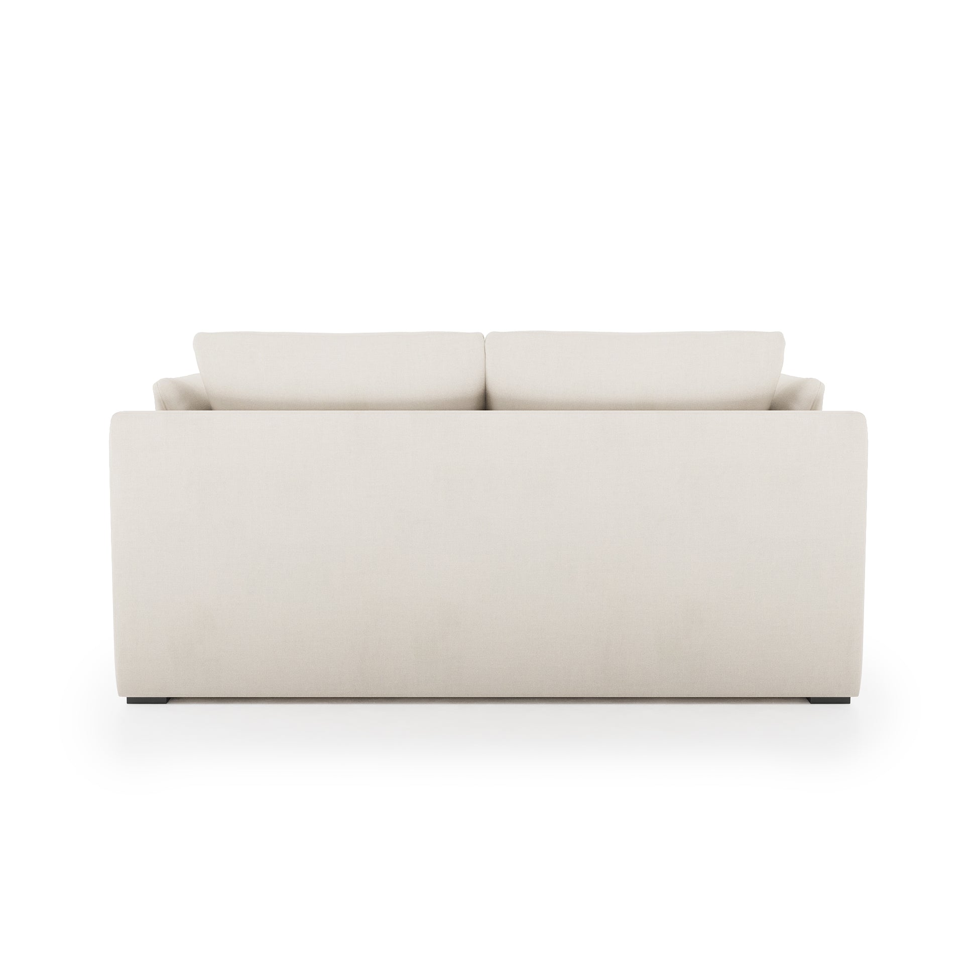 Serene Sofa ivory linen back view