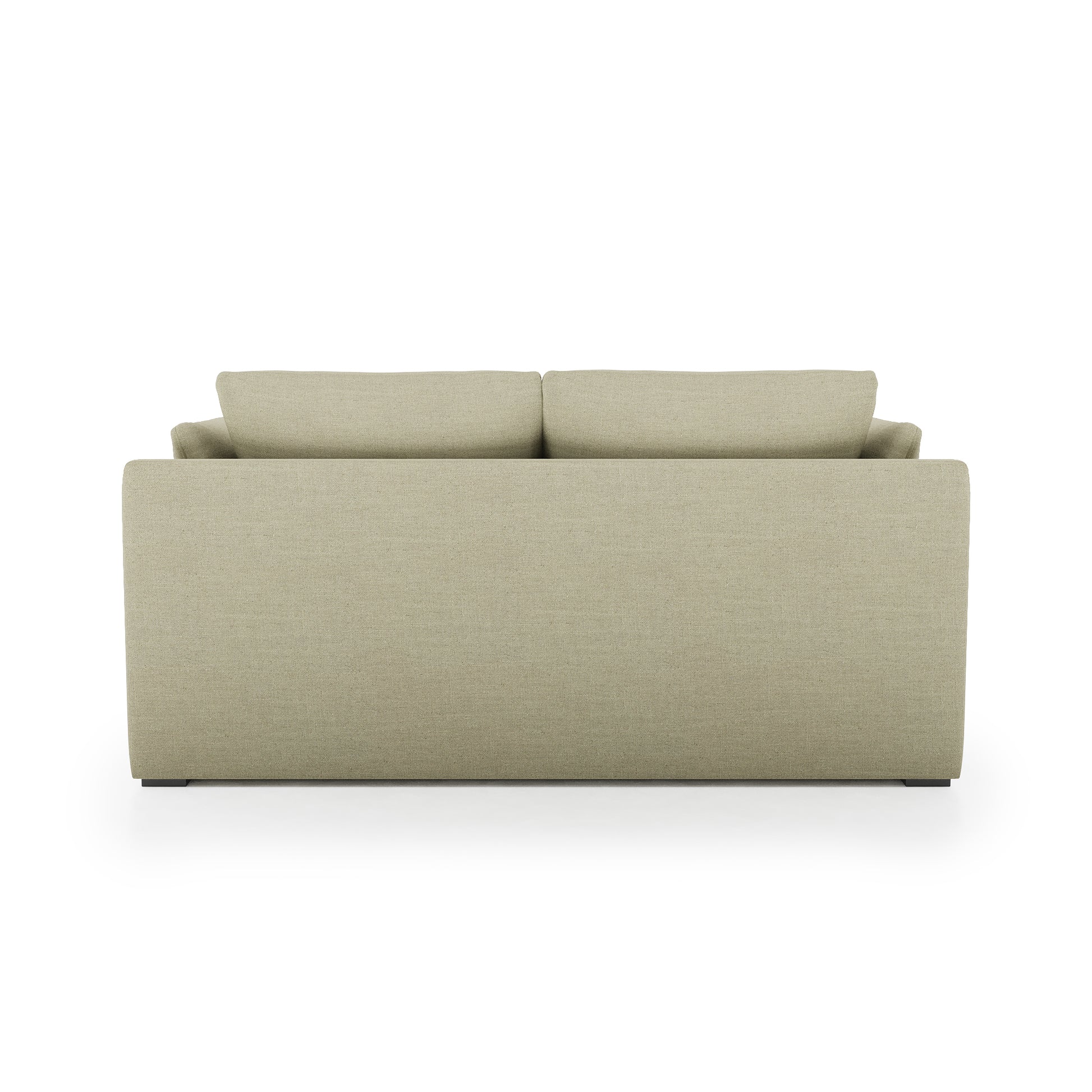 Serene Sofa khaki linen back view