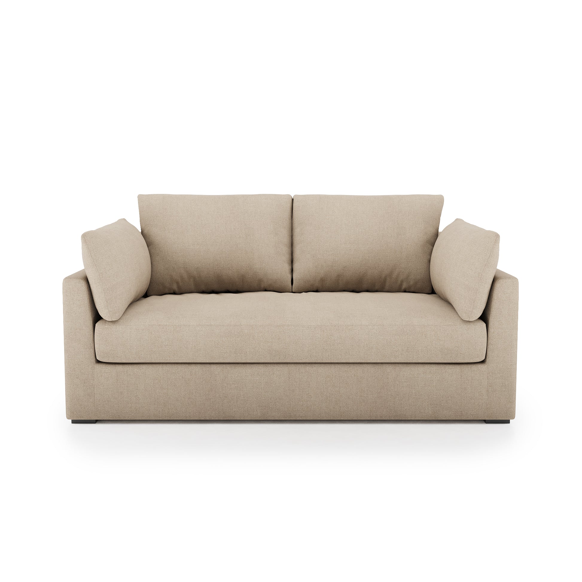 Serene Sofa natural linen front view