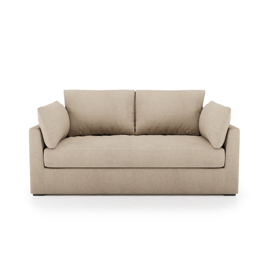 Serene Sofa natural linen front view