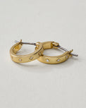 Magnolia Starburst Earring Hoops 12MM