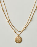 Magnolia Starburst Pearl Pendant Necklace Set