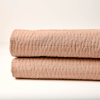 Stonewashed Pebbled Quilt - Desert Clay