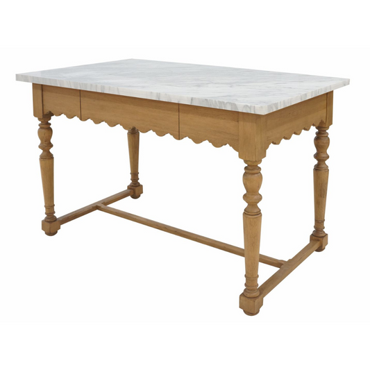 Sadie Scalloped Kitchen Island