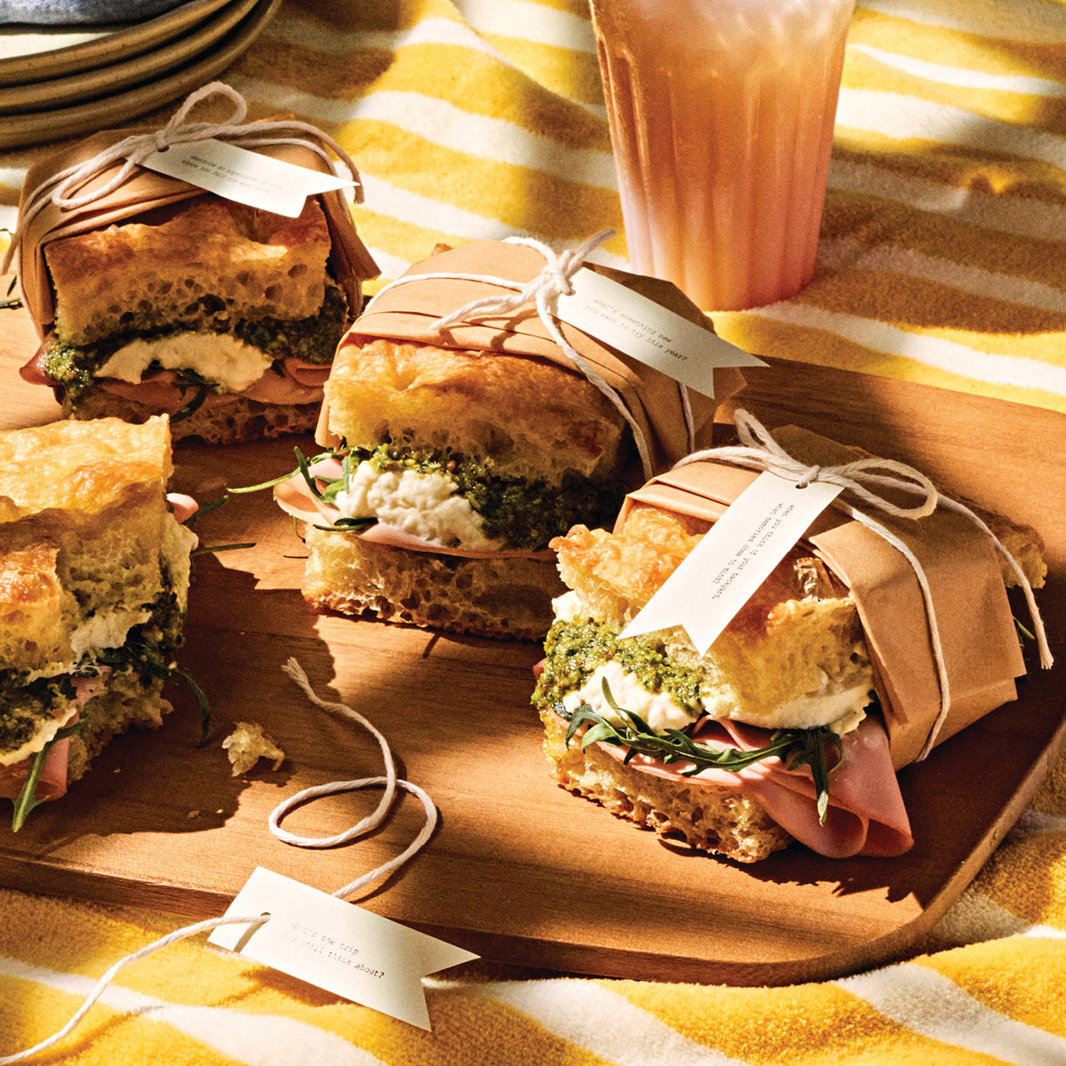 Mortadella-Burrata Sandwich