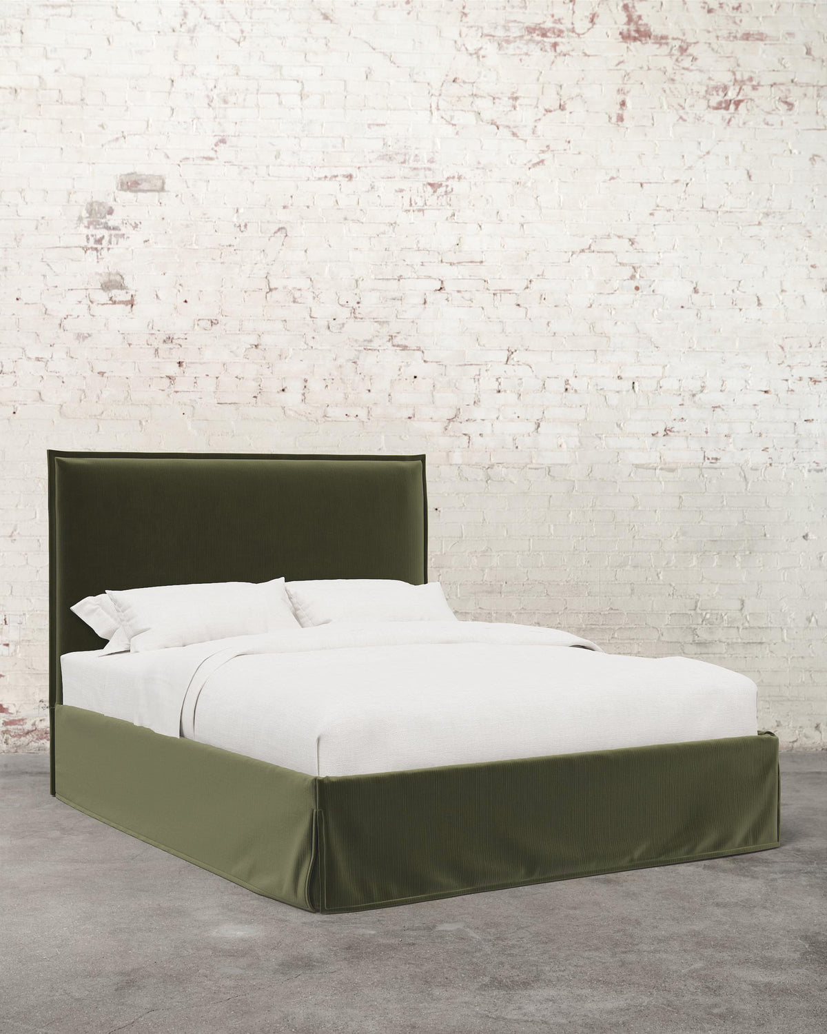 Simone Velvet Slipcover Bed