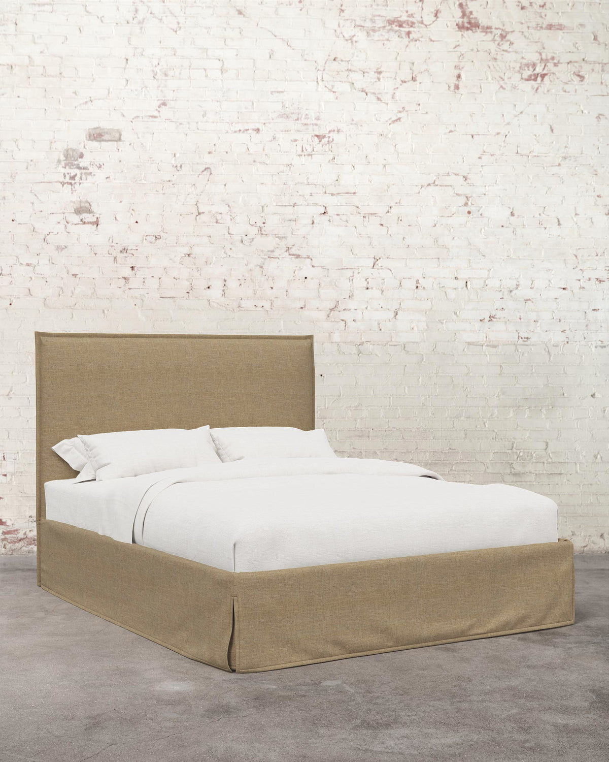 Simone Linen Slipcover Bed