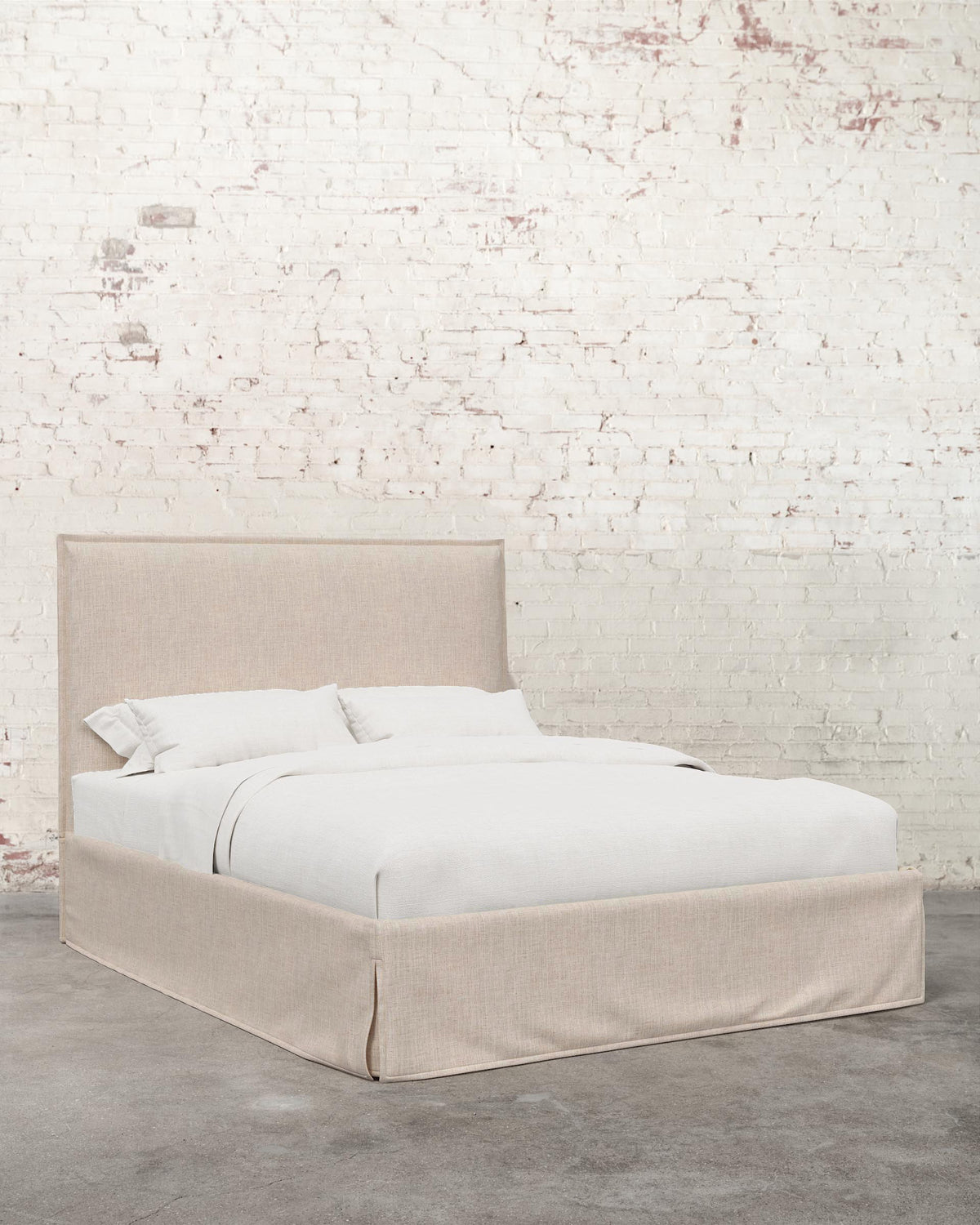 Simone Linen Slipcover Bed