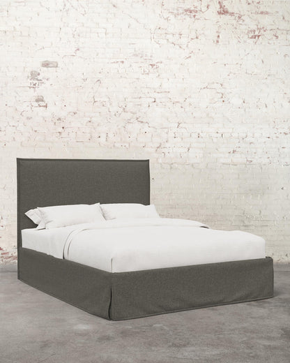Simone Linen Slipcover Bed