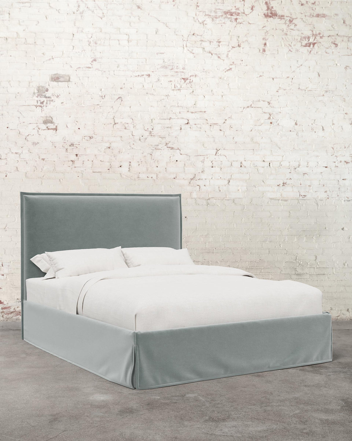 Simone Velvet Slipcover Bed