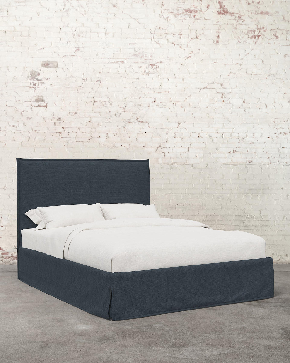 Simone Linen Slipcover Bed