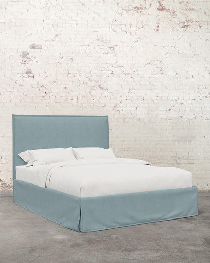 Simone Linen Slipcover Bed