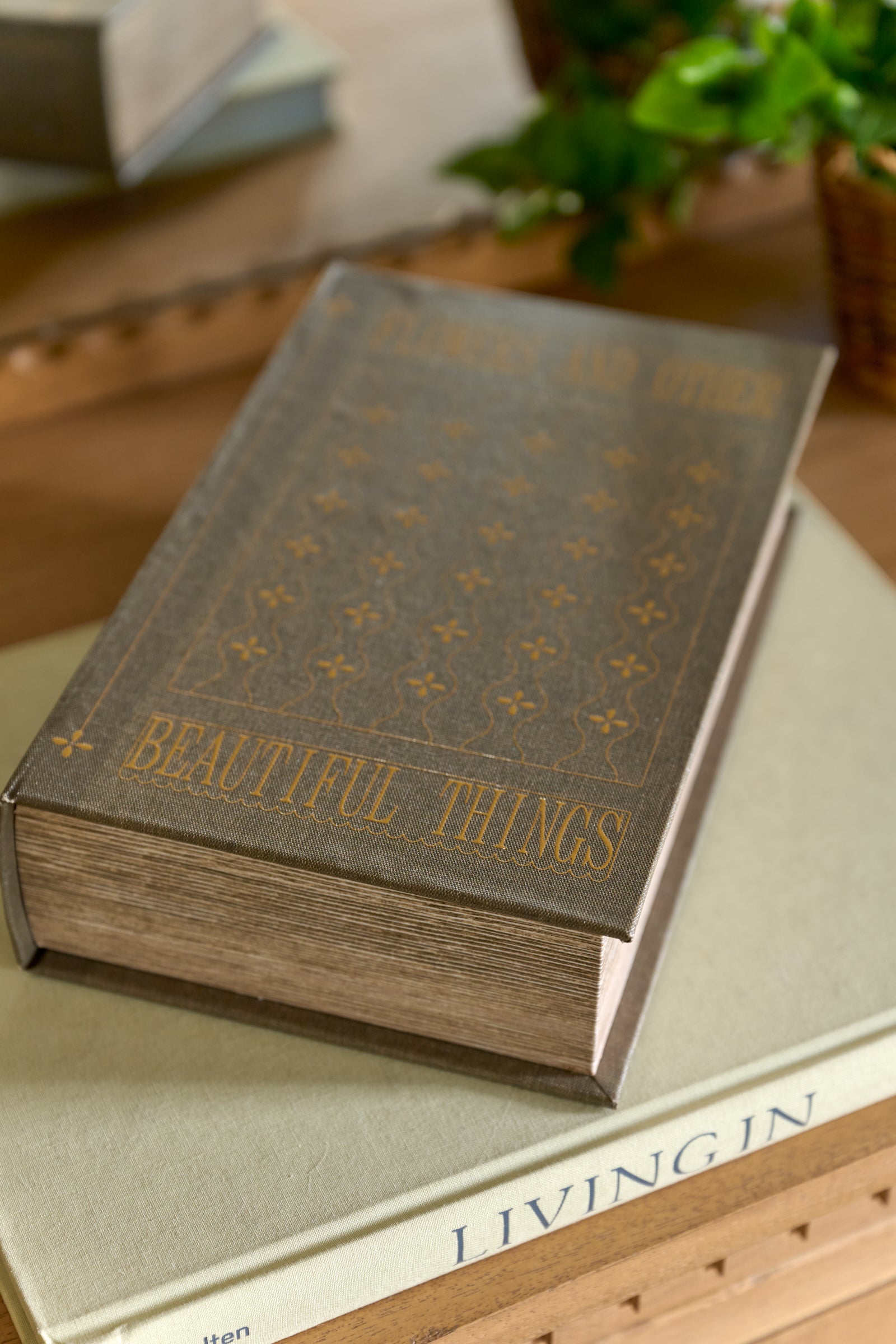 Large Antique Inspired Handcrafted Book Box
