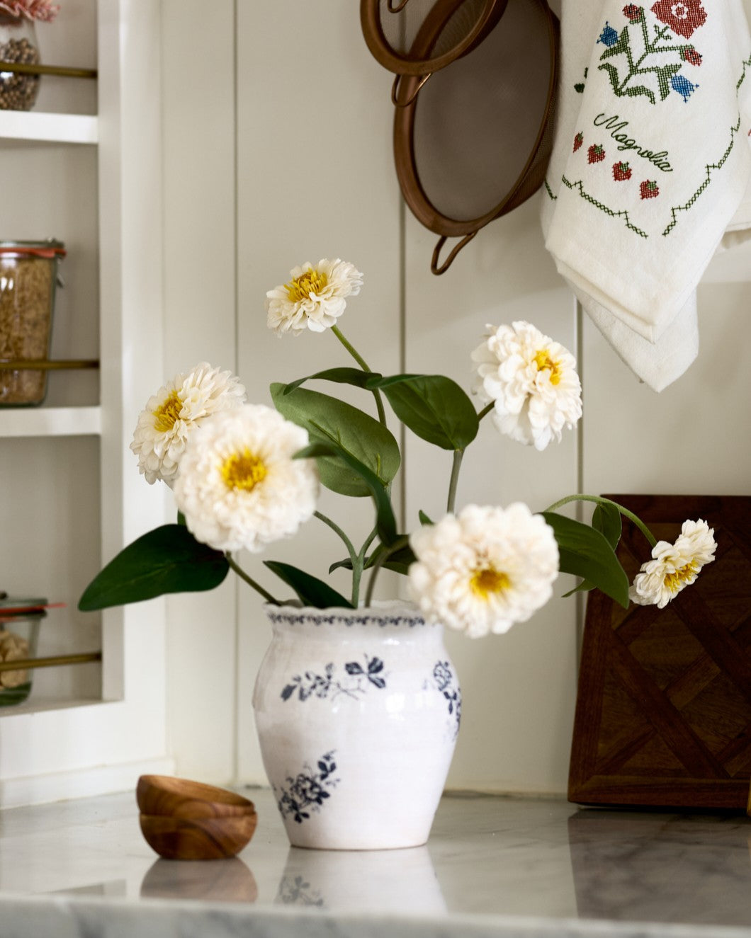 Real Touch Zinnia Stem