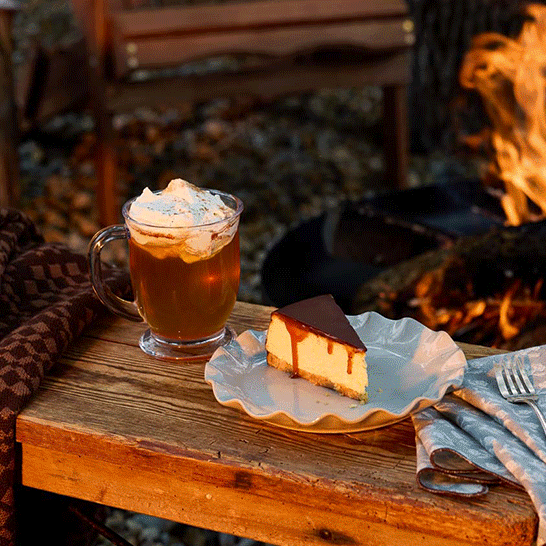 GIF of fall scenes to host a progressive dinner party.