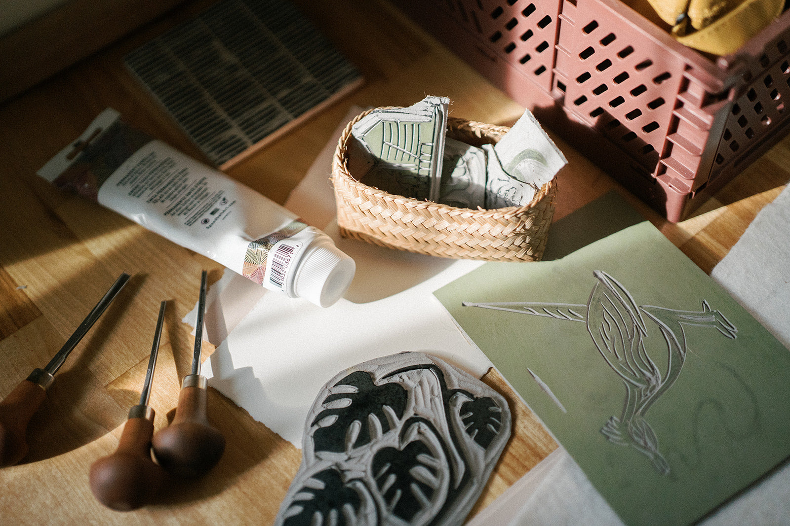 Linocut Workshop with Ellen Orchard