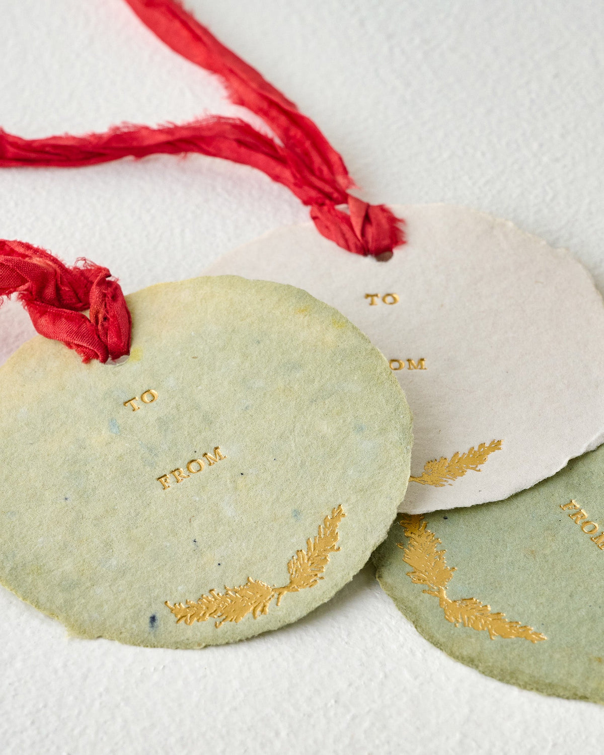 Golden Branches Gift Tags