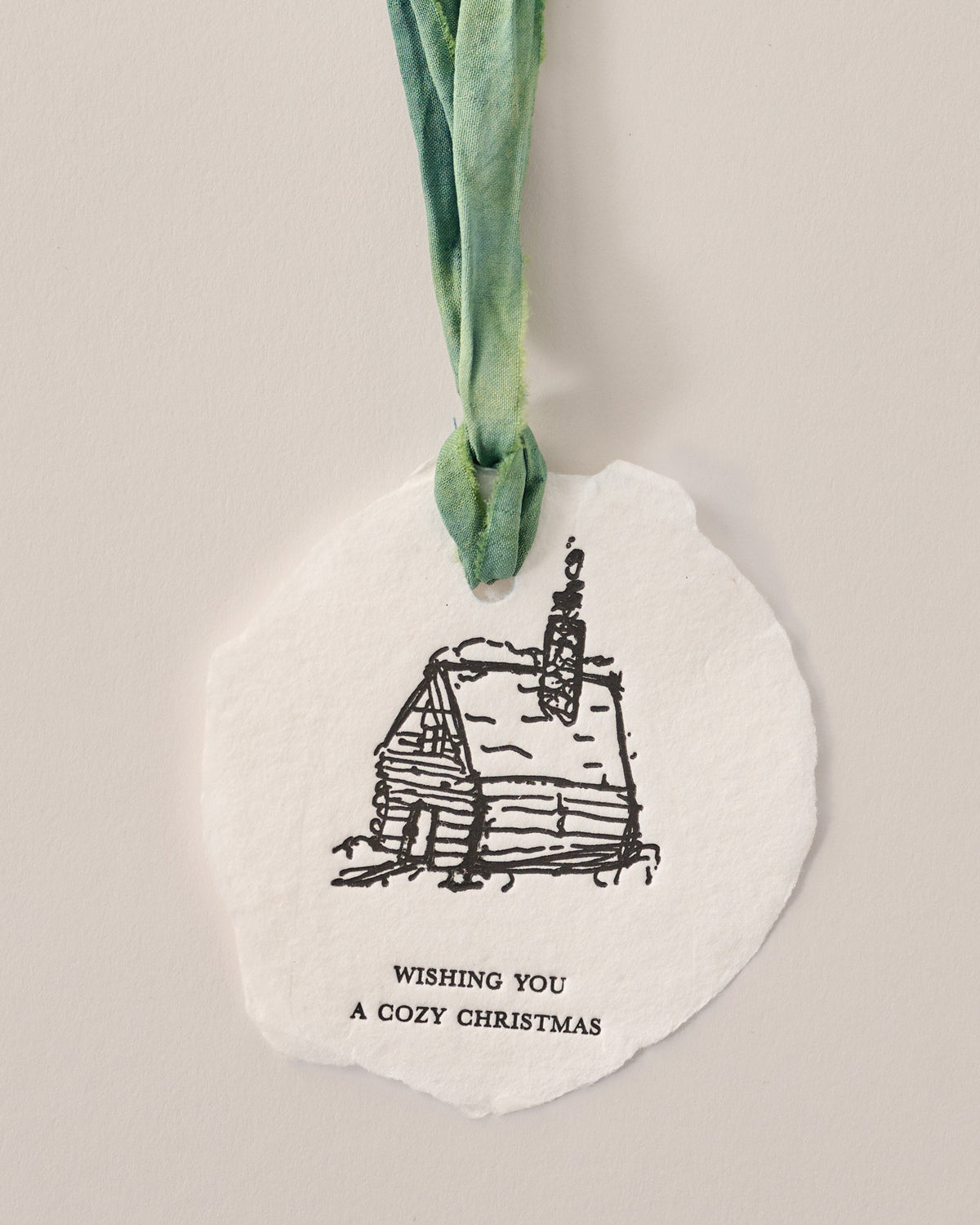 Cozy Cabin Christmas Ornament Gift Tag Set of 3