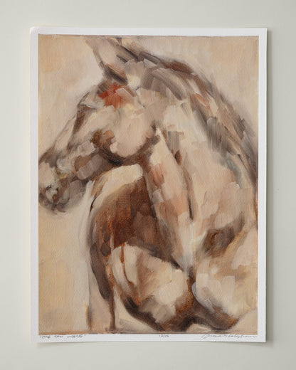 The Tan Horse Fine Art Print - 9 x 12