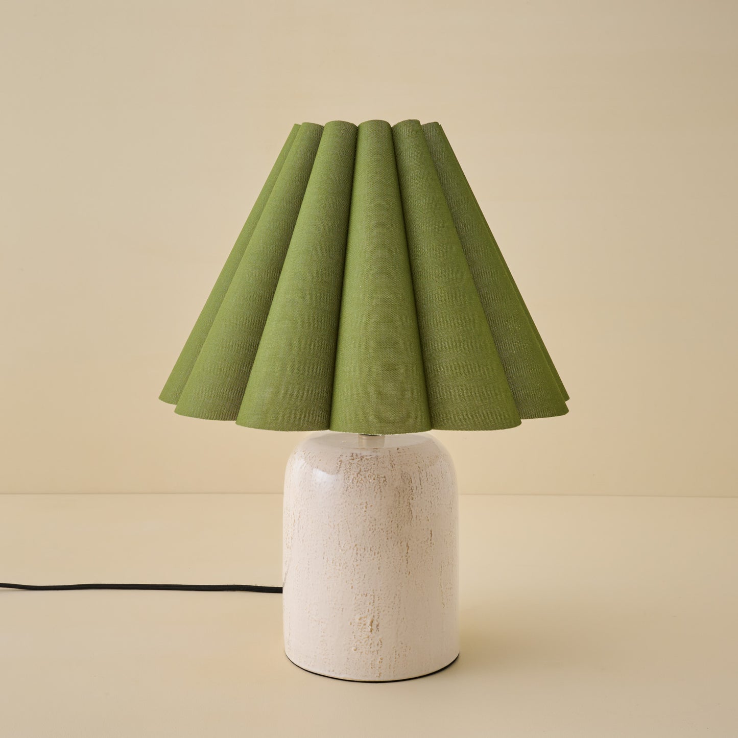 Farrah Table Lamp - Textured Cream
