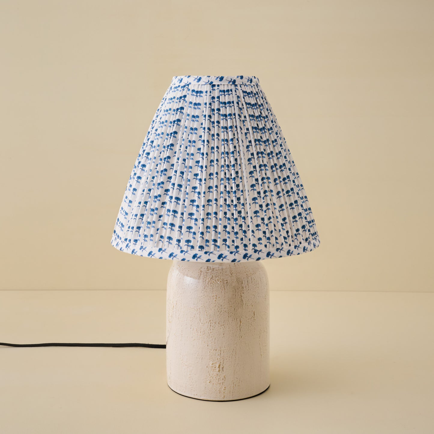 Farrah Table Lamp - Textured Cream