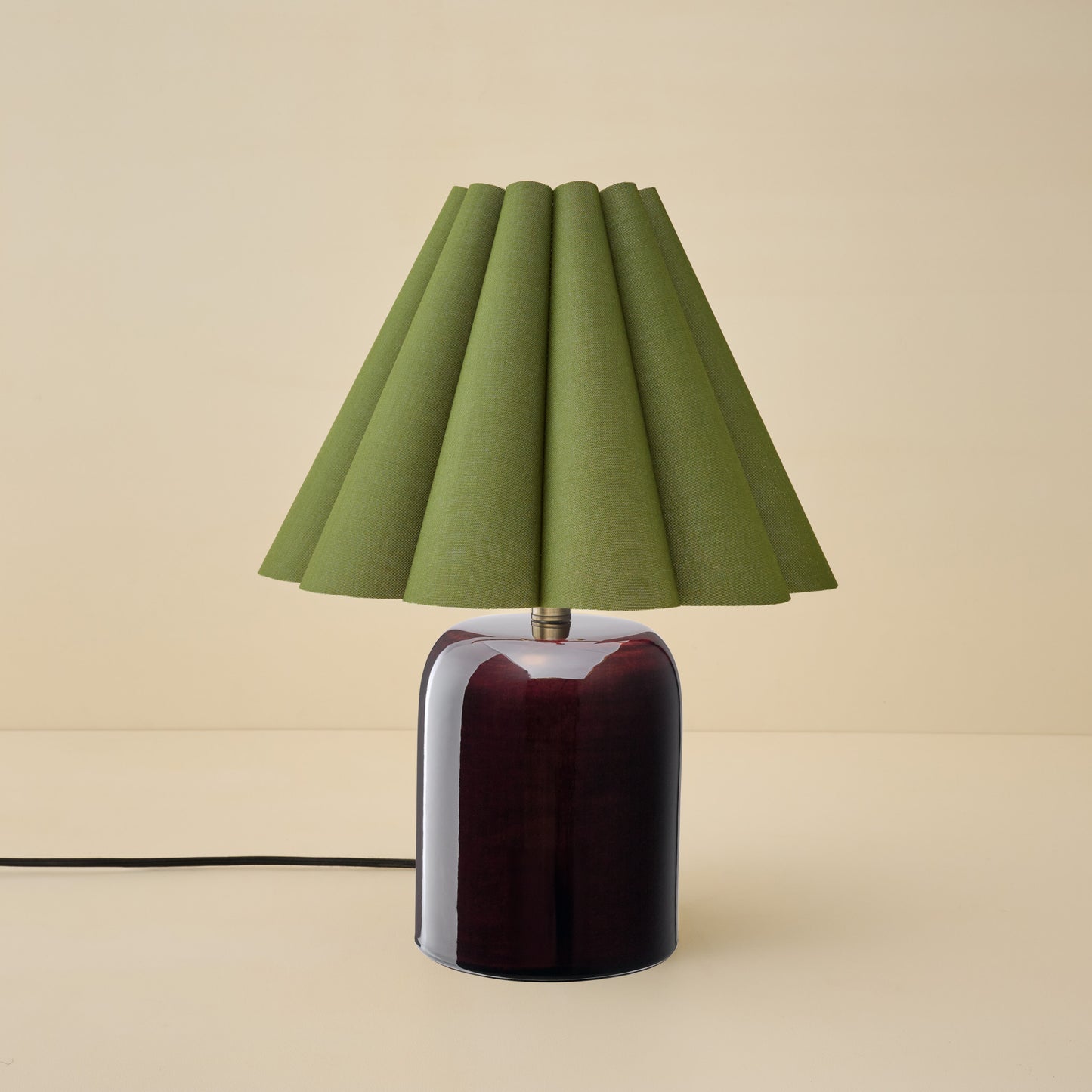 Farrah Table Lamp - Deep Burgundy