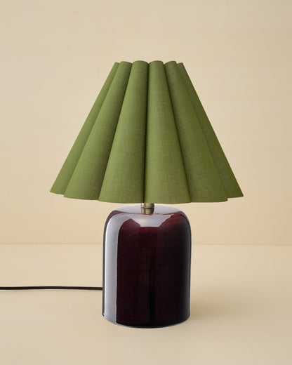 Farrah Table Lamp - Deep Burgundy